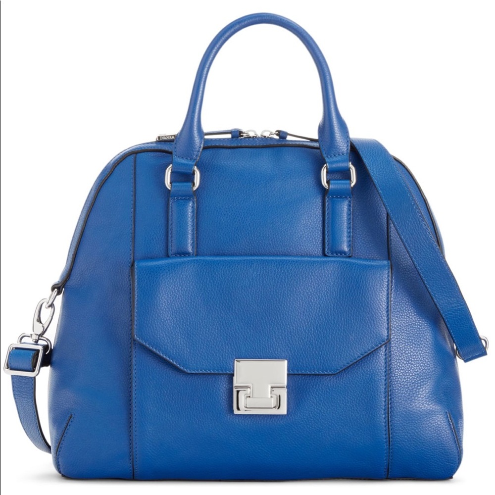 Ivanka trump hopewell dome satchel leather bag